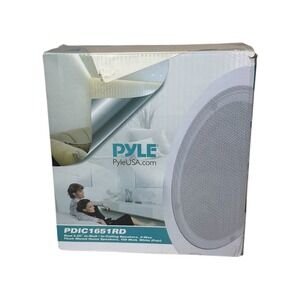 Pyle PDIC1651RD 5.25 Inch In-Wall In-Ceiling 2-Way Home Speakers 150W White Pair